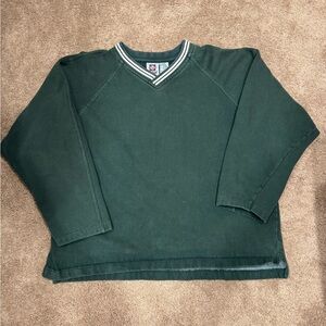 Vintage 90s Franklin Crew Neck Sweatshirt Men's Large Green Pullover Sweater